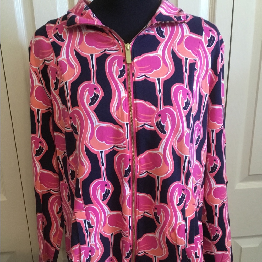EUC Crown and Ivy Flamingo Beach Jacket